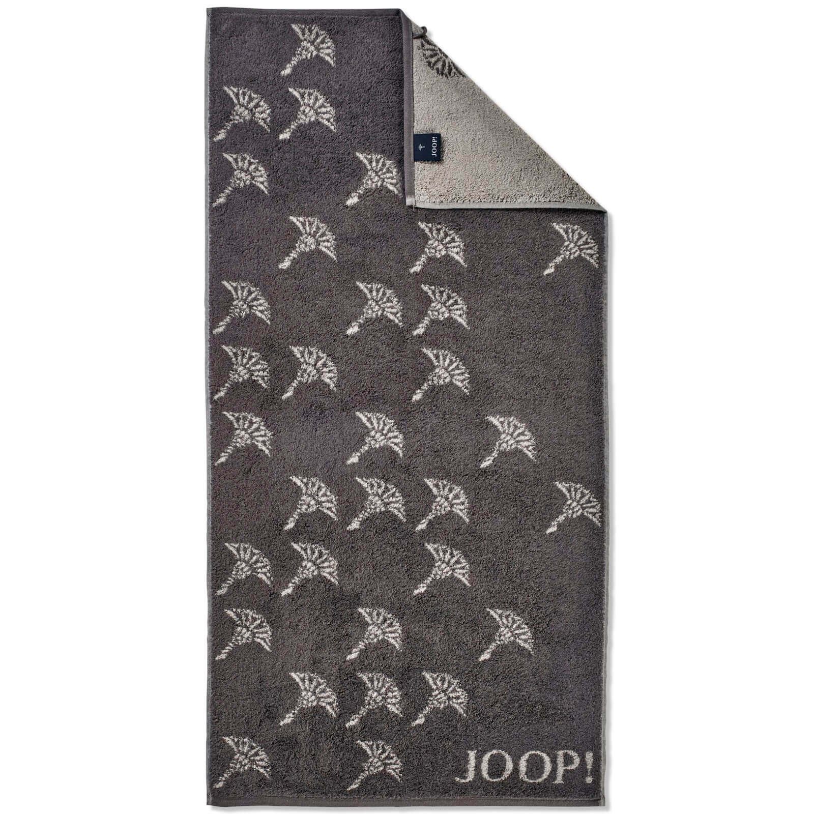 Joop! Handtuch Handtuch Move Faded Anthrazit 1691 77, Walkfrottier (1-St), Wendeoptik, Logo, Flauschig