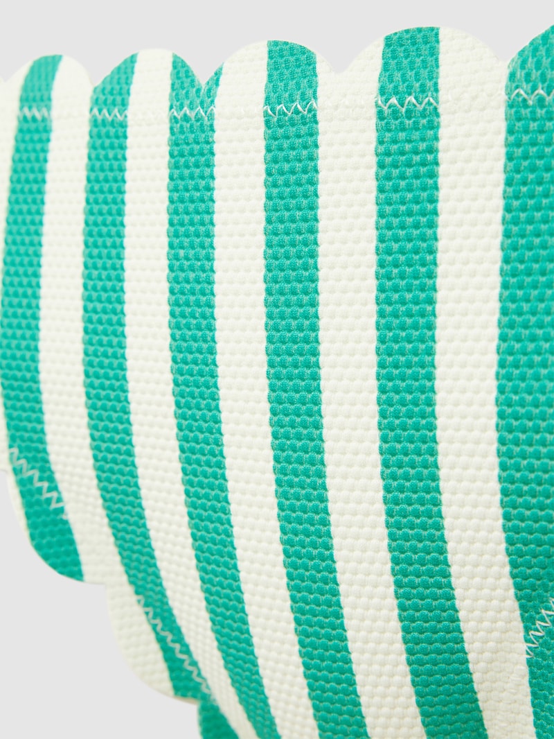 Bikini-Slip mit Streifenmuster Modell 'ondita' in hellgrün