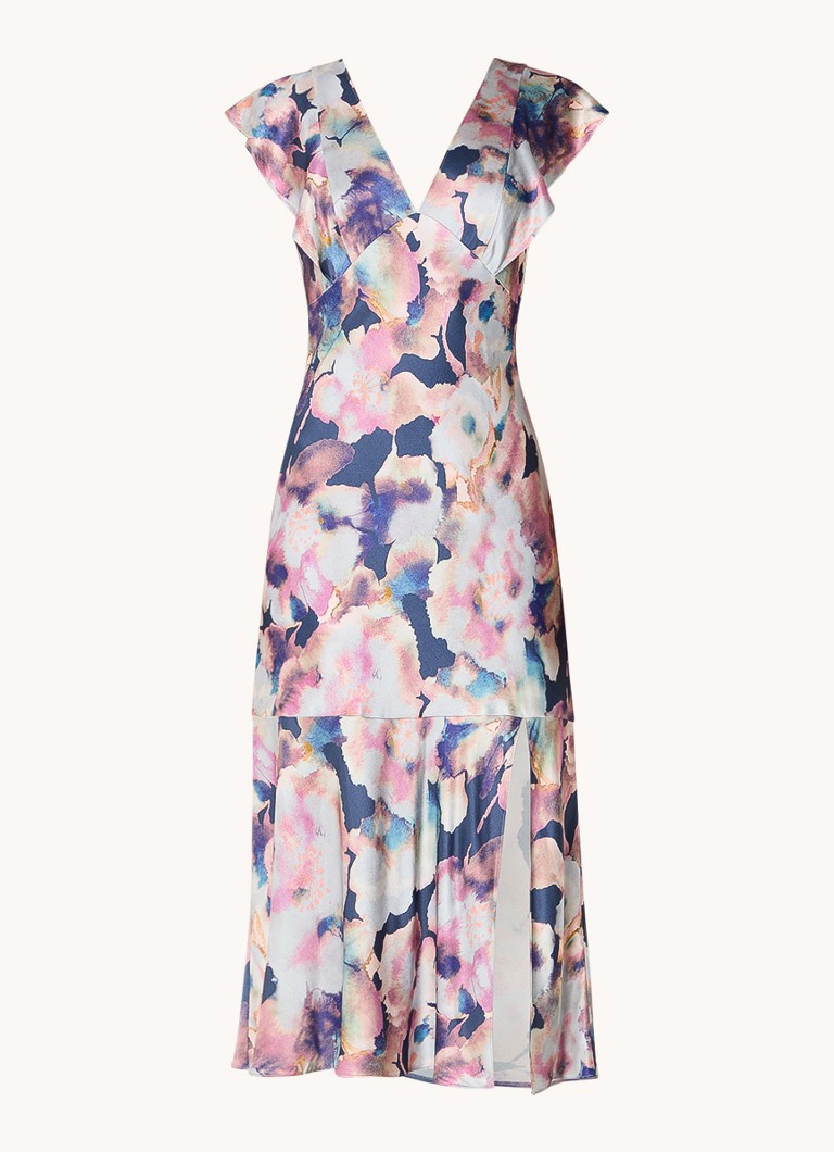 Rails Dina satin midi dress with slit