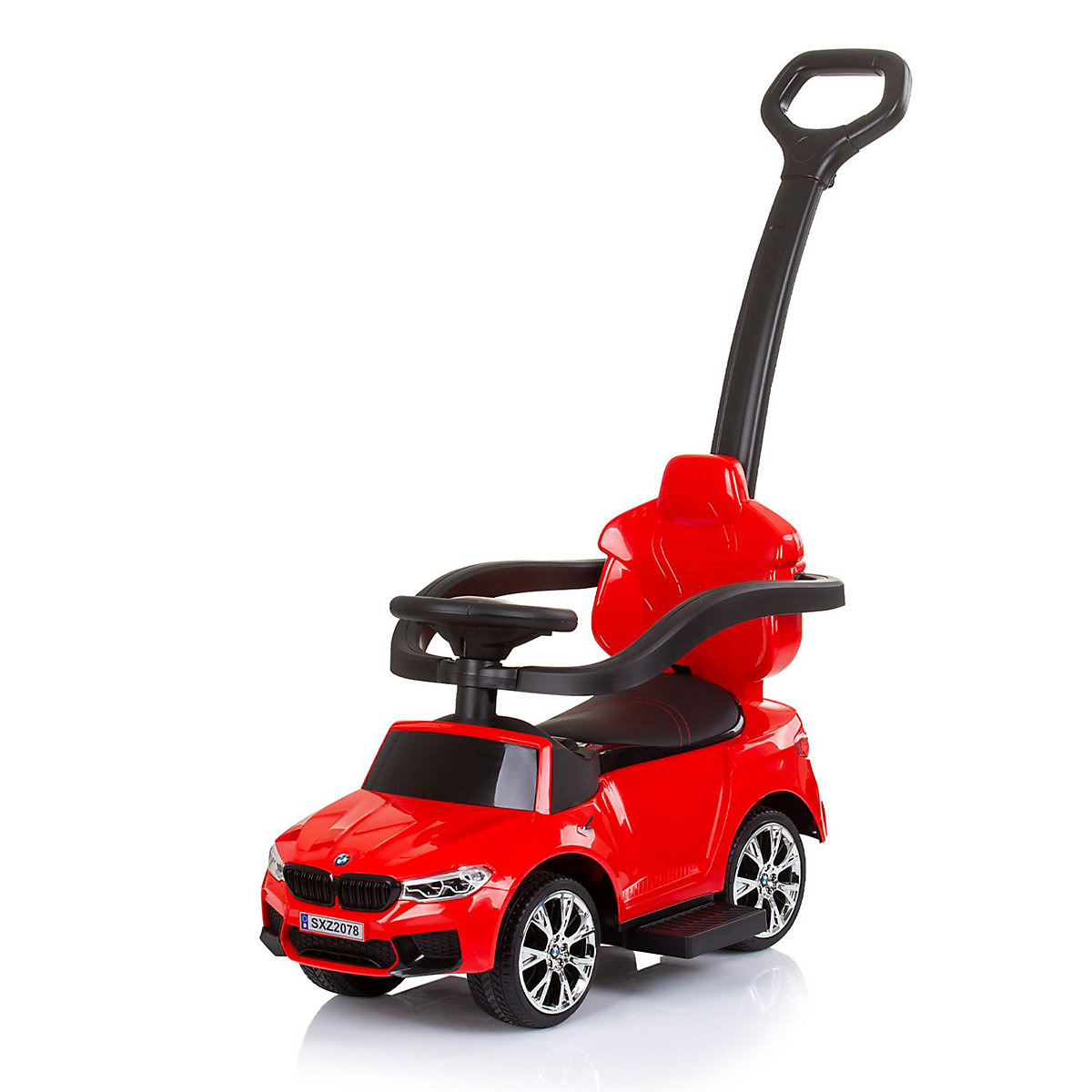 Kinder Rutschauto BMW 2 in 1, lizenziert, Schubstange, Musikfunktion Rutschautos