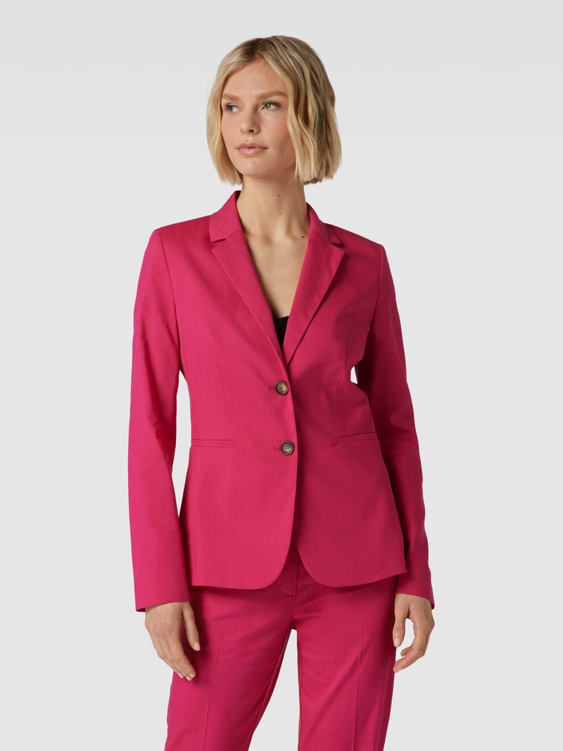 Blazer mit Reverskragen in pink