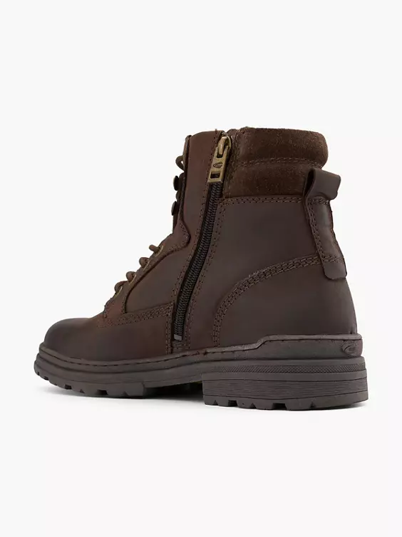 Camel Leder Schnürboots