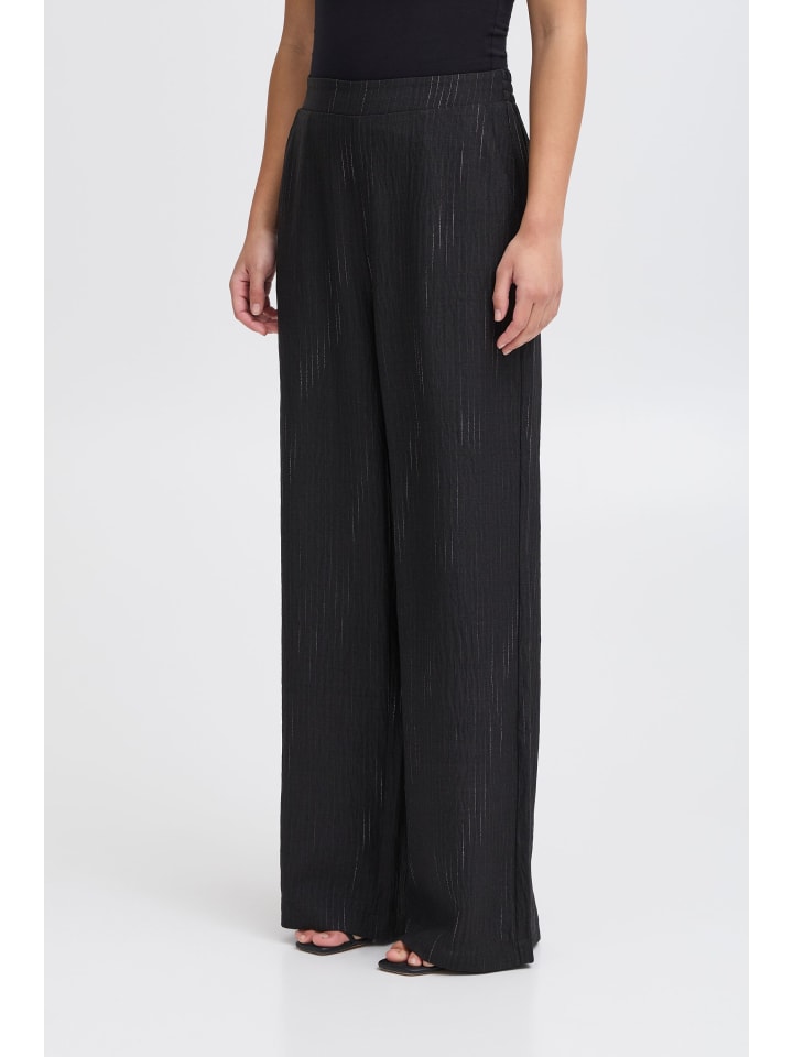 ICHI Relaxhose in Schwarz günstig kaufen