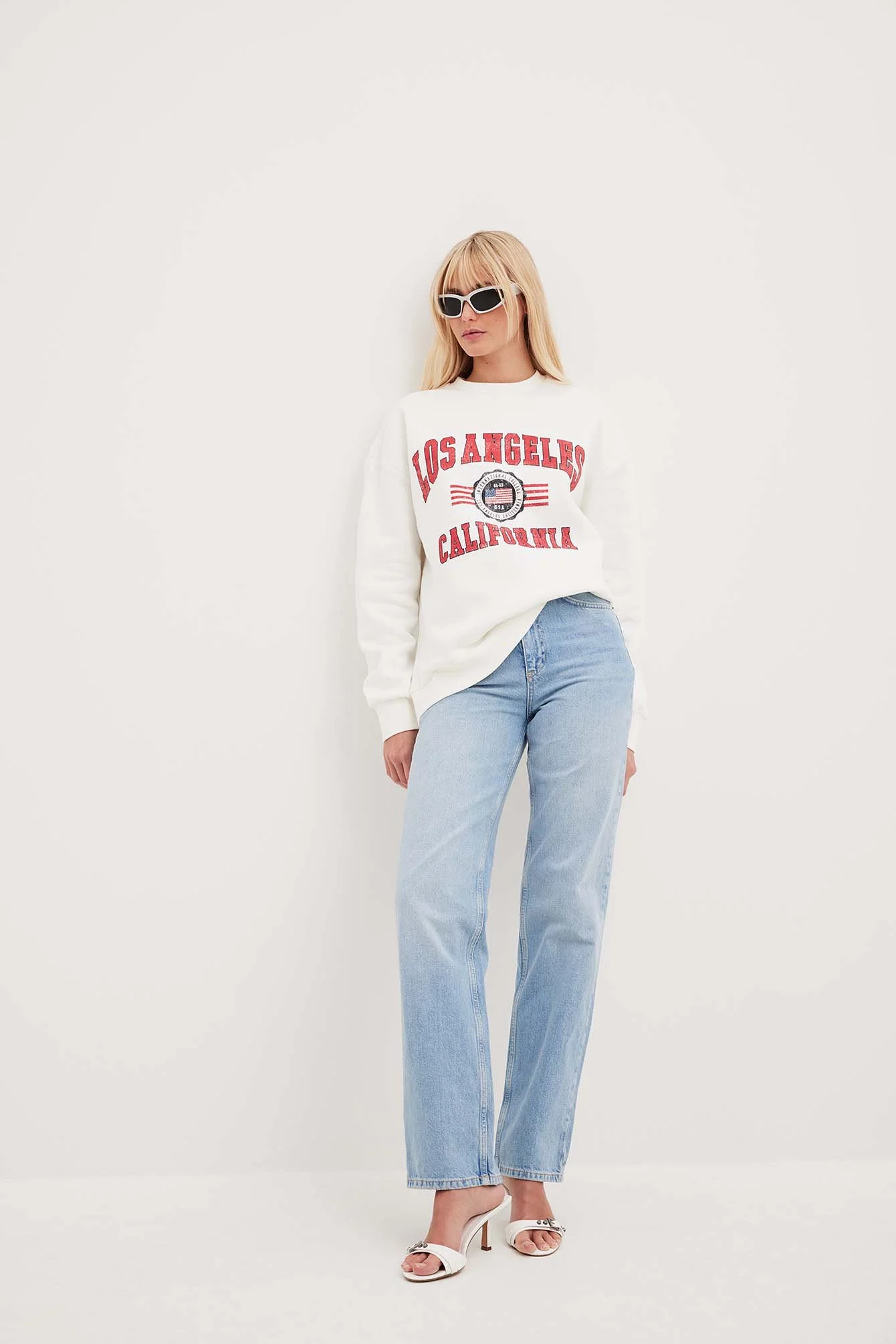 Oversize-Sweatshirt mit Aufdruck