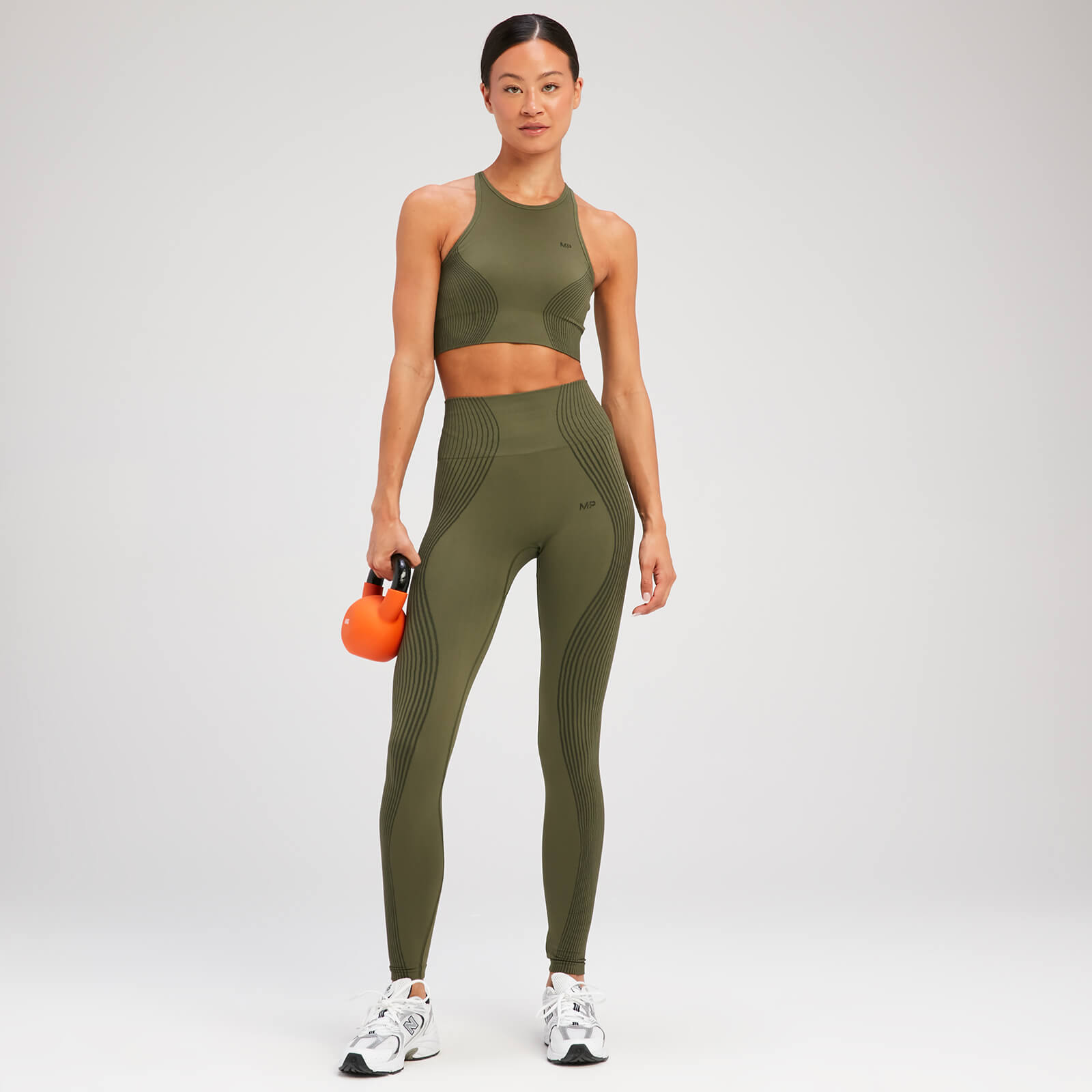 Legging sans coutures MP Tempo Illusion pour femmes – Vert olive