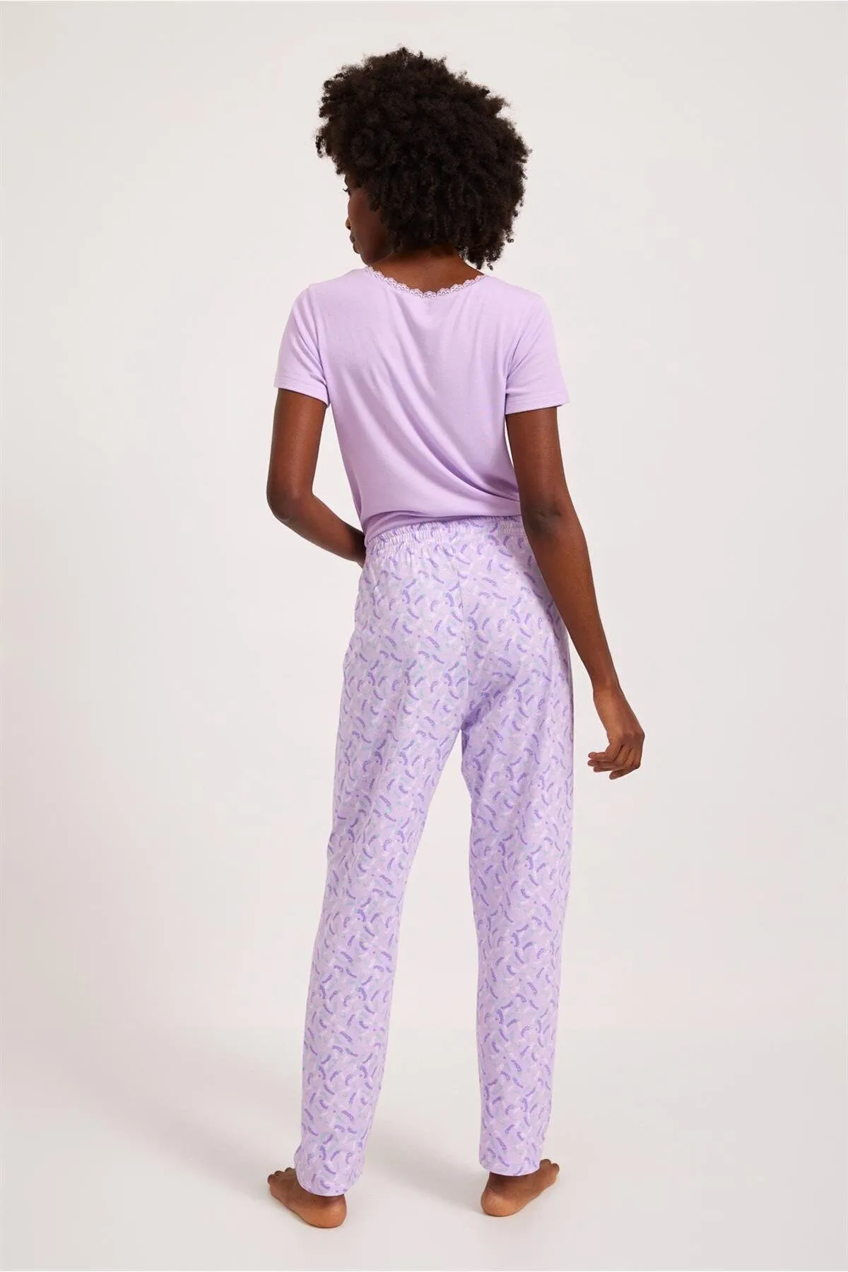 Katia&Bony  Lavendel Damen-Pyjamahose Flieder