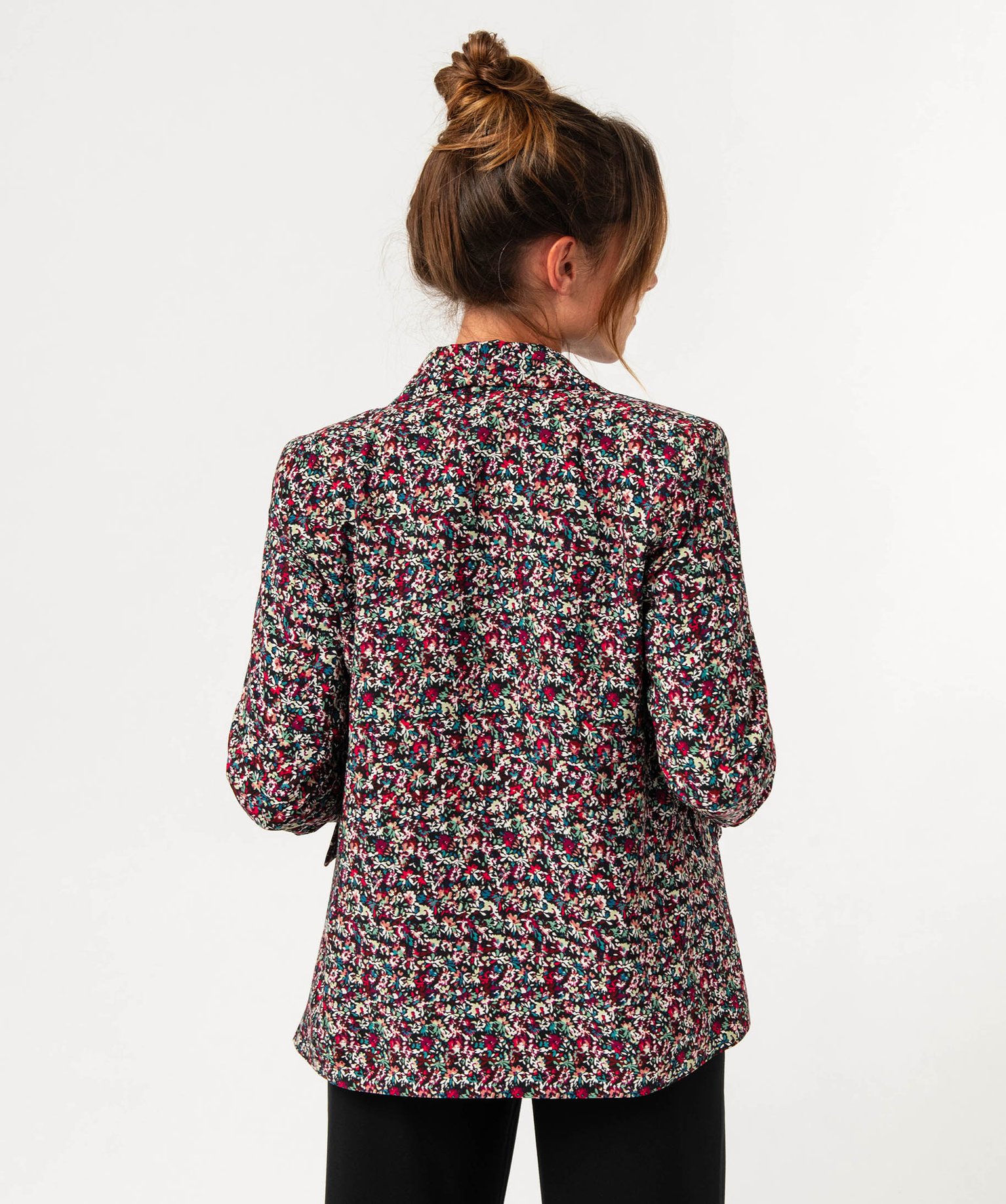 Veste à manches froncées femme imprime | GEMO