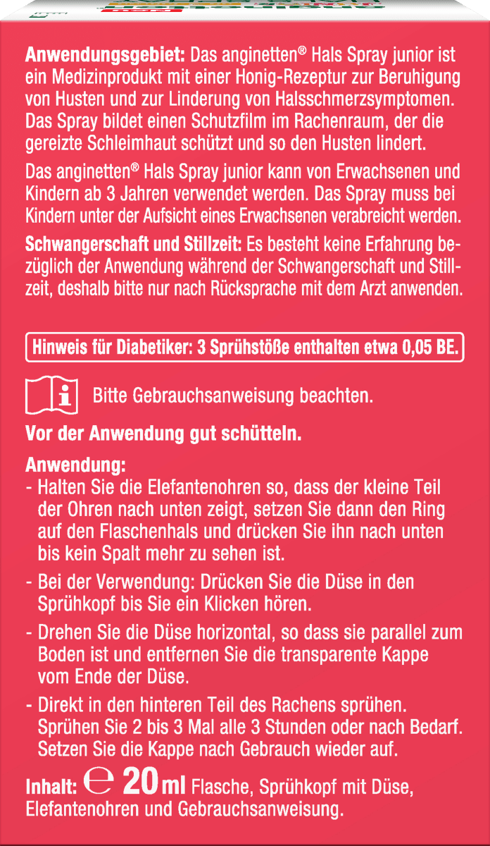 Hals Spray junior, 20 ml