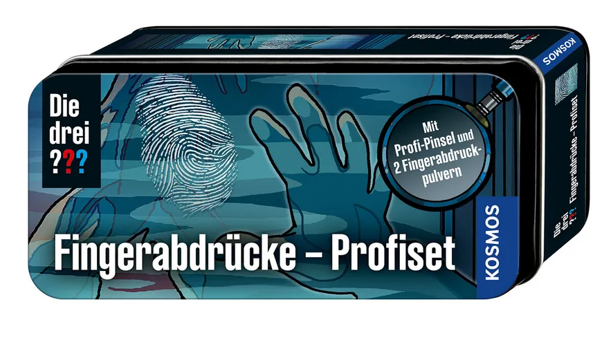 KOSMOS - Die drei ??? - Fingerabdrücke - Profiset - Mit Profi-Pinsel und 2 Fingerabdruckpulvern