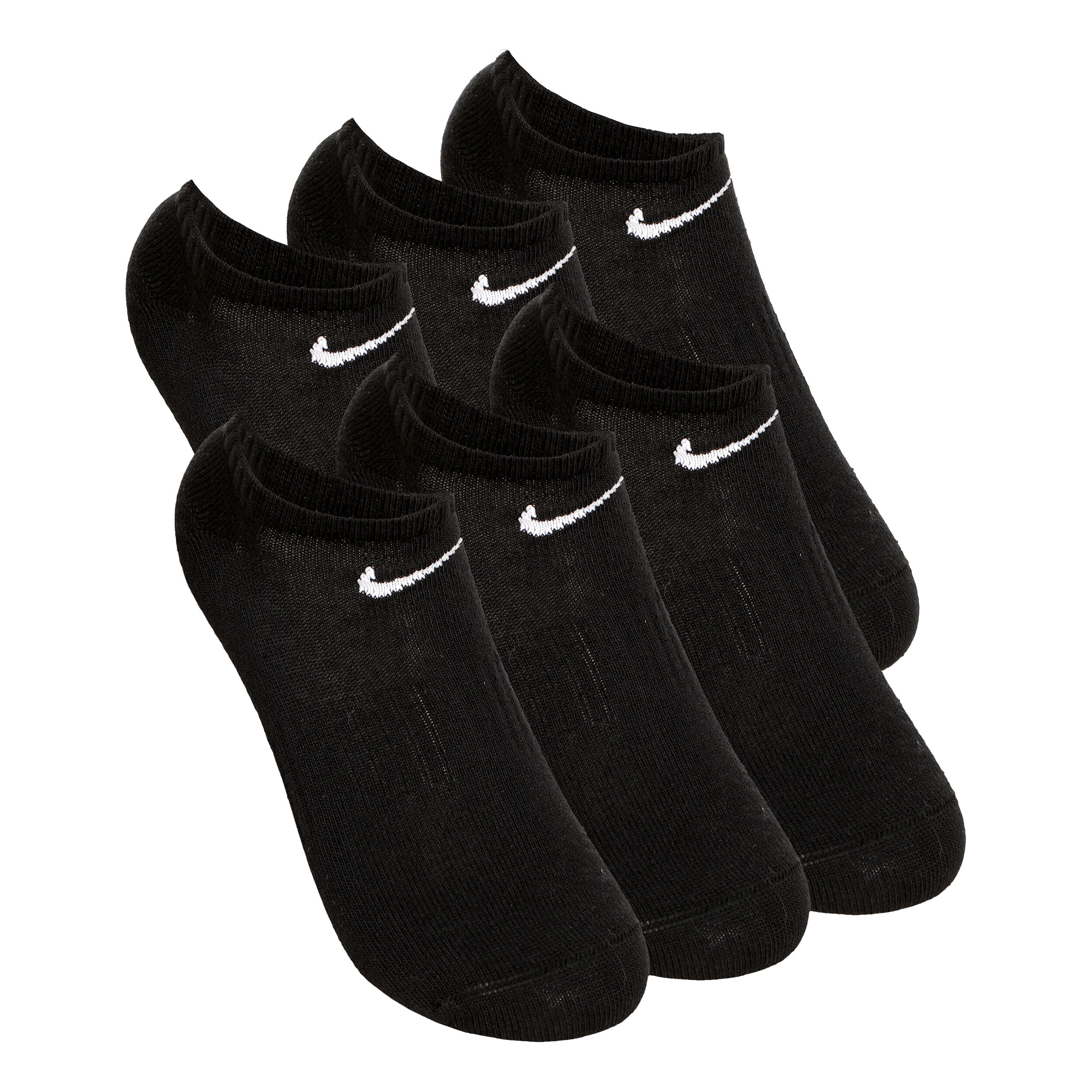 Everyday Lightweight Tennissocken 6er Pack - Schwarz, Weiß