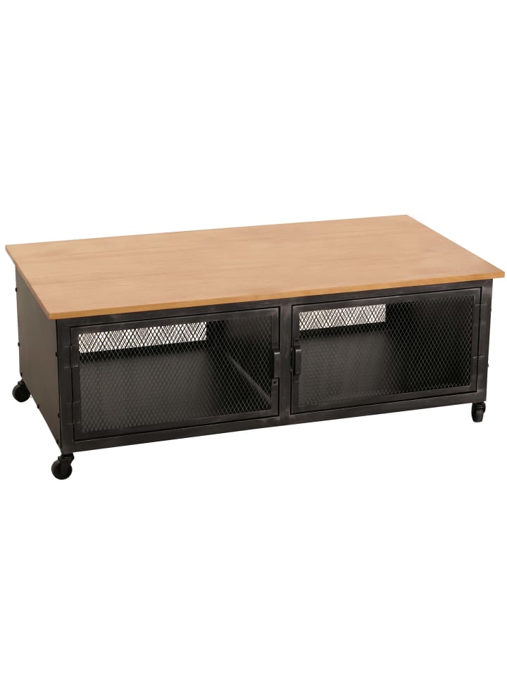MCW Couchtisch N28 Industrial, Schwarz, natur günstig kaufen onesize