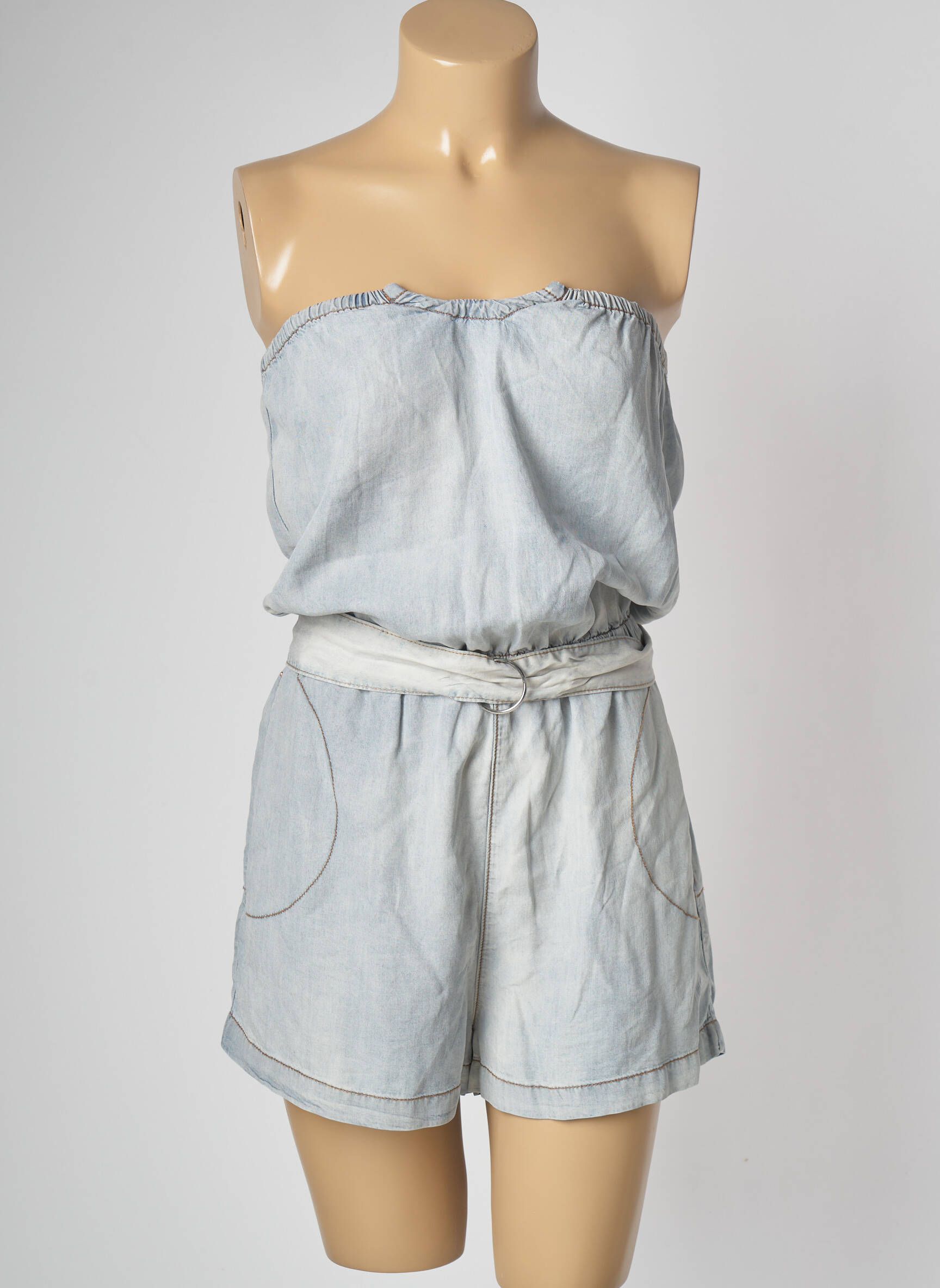 Diesel Combi Shorts Femme couleur bleu