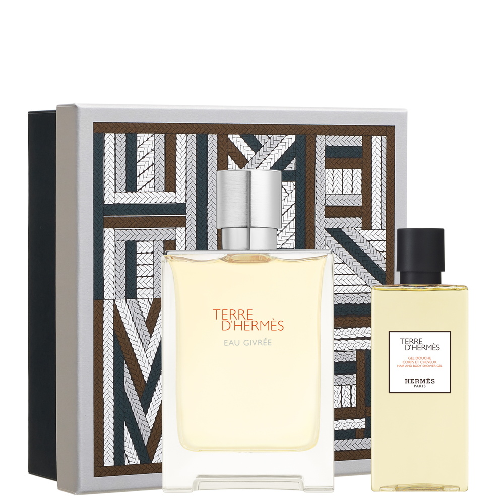 HERMÈS Coffret Terre d'Hermès Eau Givrée, Eau de Parfum, 100 ml + 80 ml Coffret