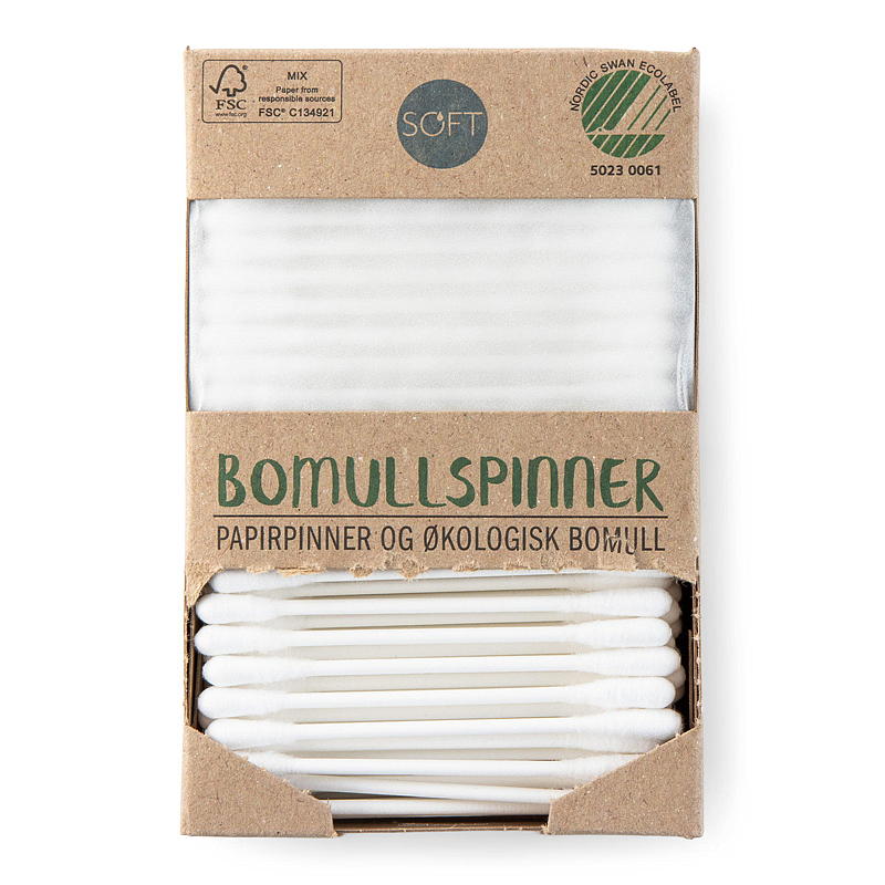 Soft Bomullspinner 200 stk ECO