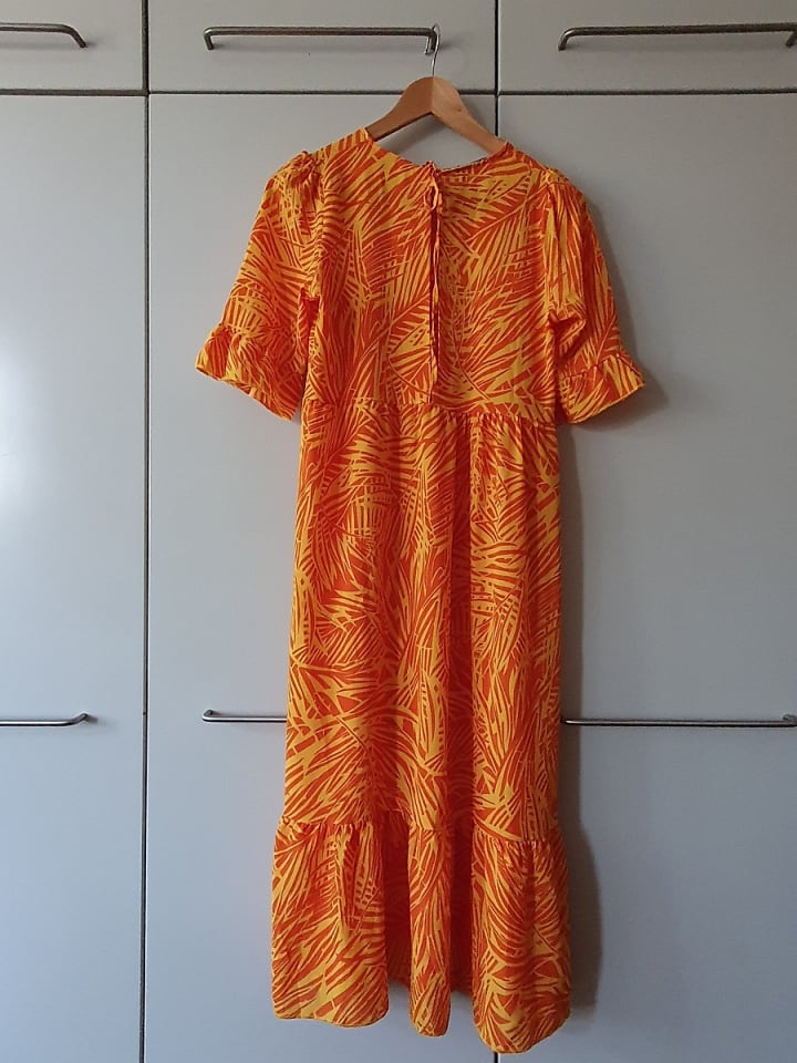 SASSYCLASSY Kleid in Orange/ Gelb günstig kaufen onesize