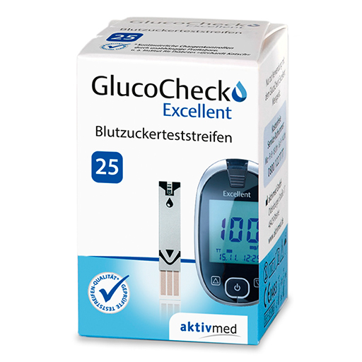 GLUCOCHECK Excellent Teststreifen  25 St  Teststreifen
