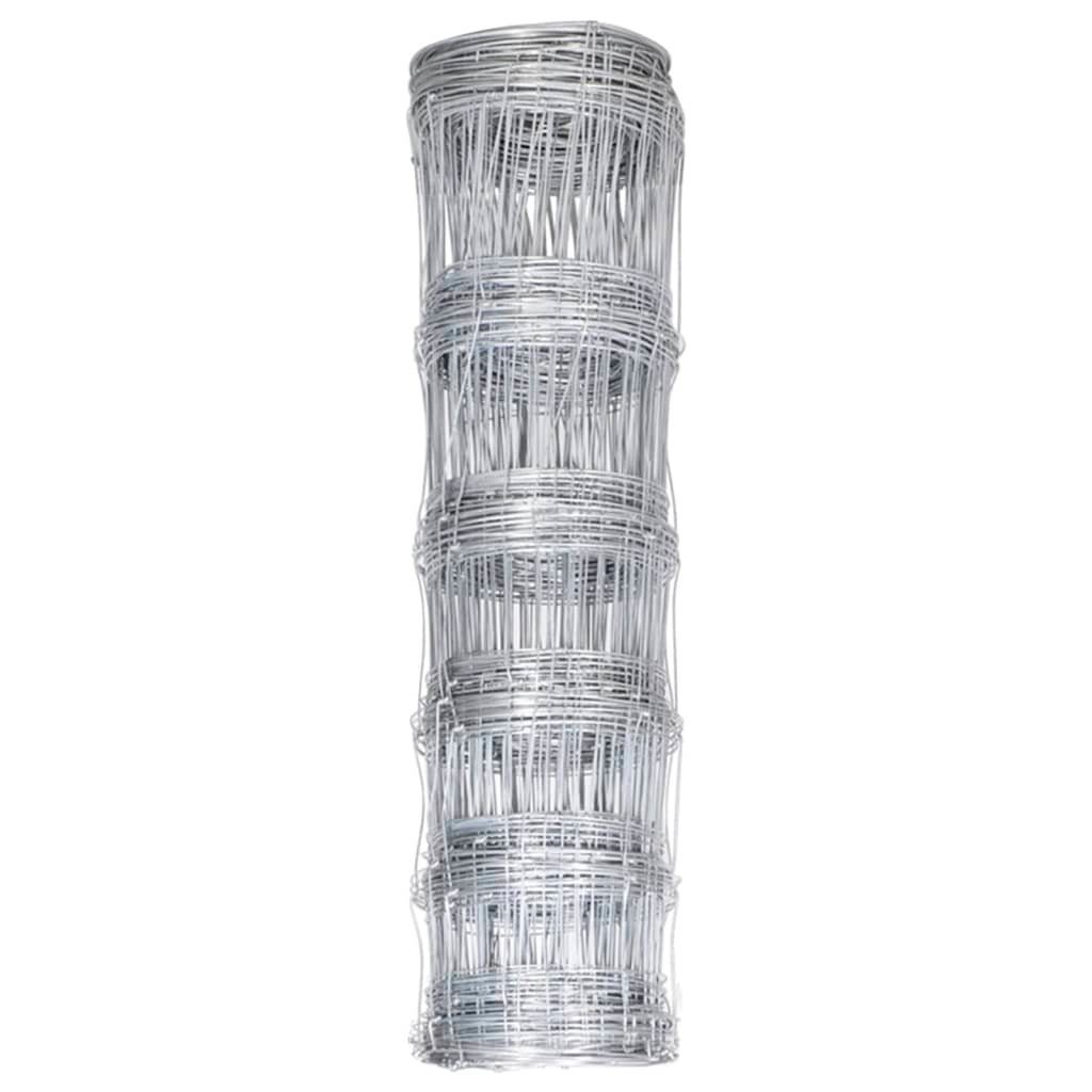 Tapferer Ping Gartenzaun Gartenzaun Verzinkter Stahl 50x0,8 m Silbern, (1-St)