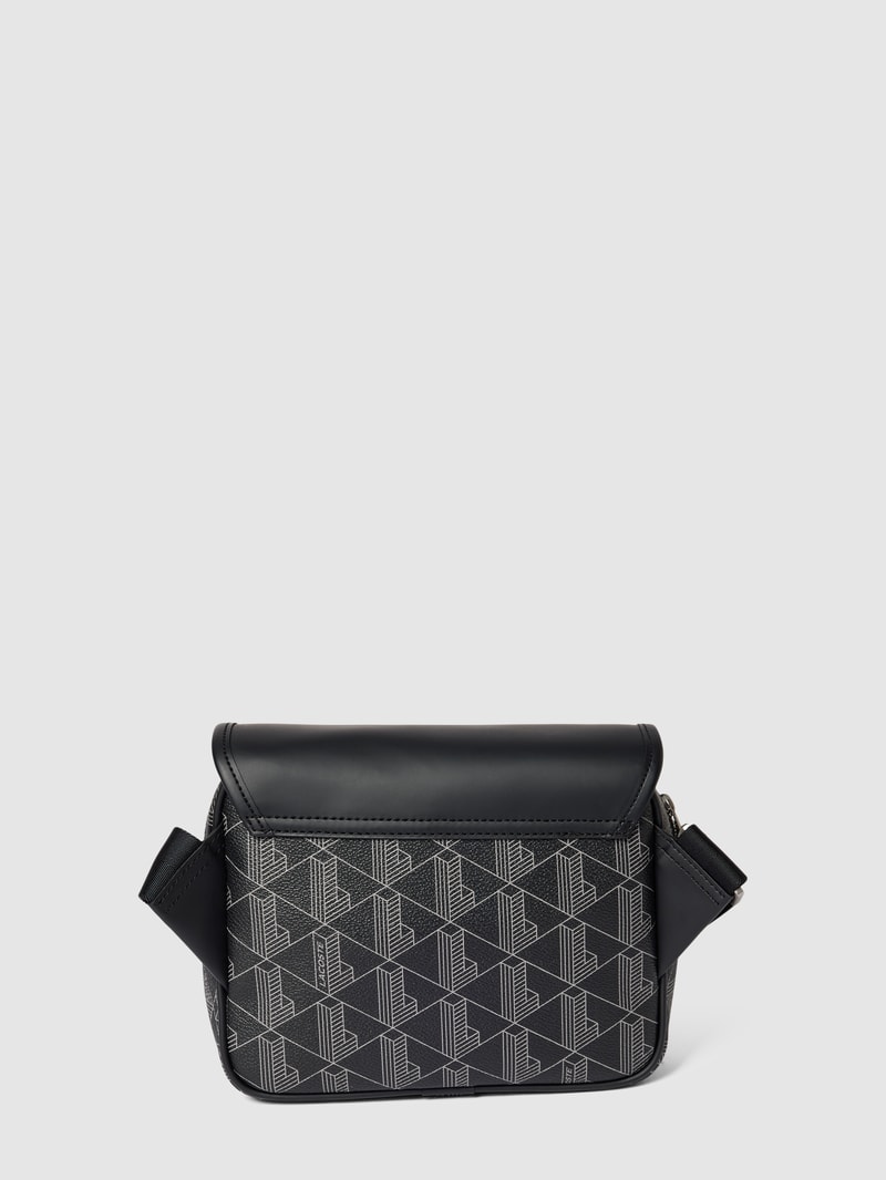 Bauchtasche mit Allover-Logo-Details in schwarz
