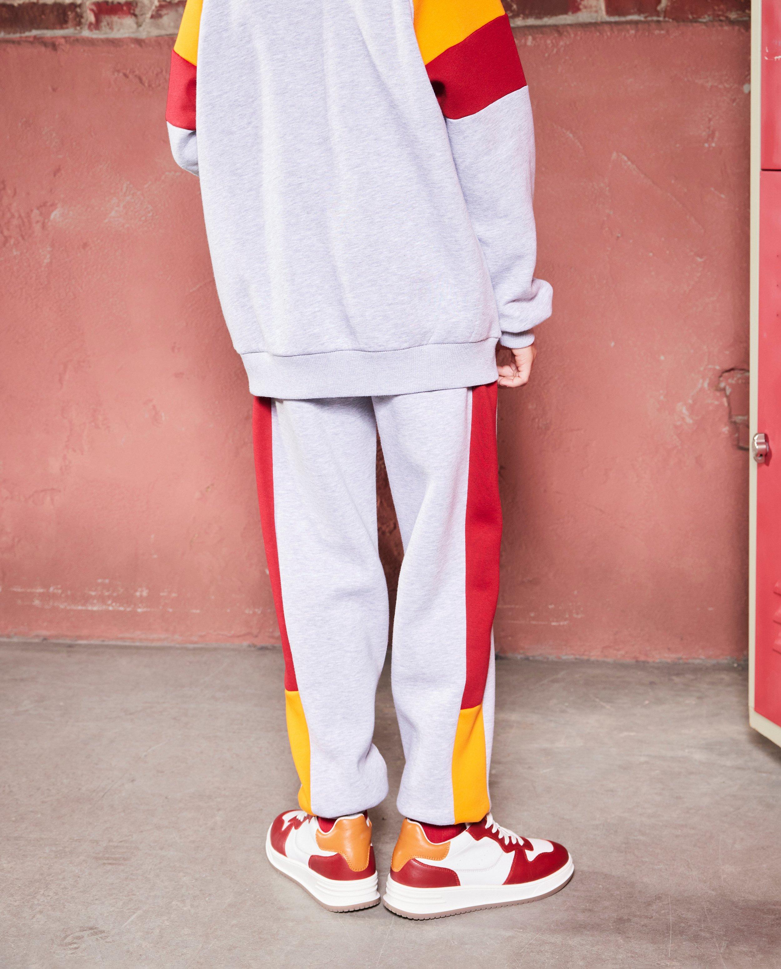 Pantaloni de trening Milo Color Block, 6-14 ani Gri