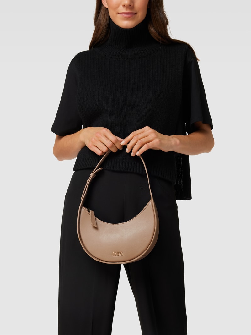 Saddle Bag aus Leder in taupe