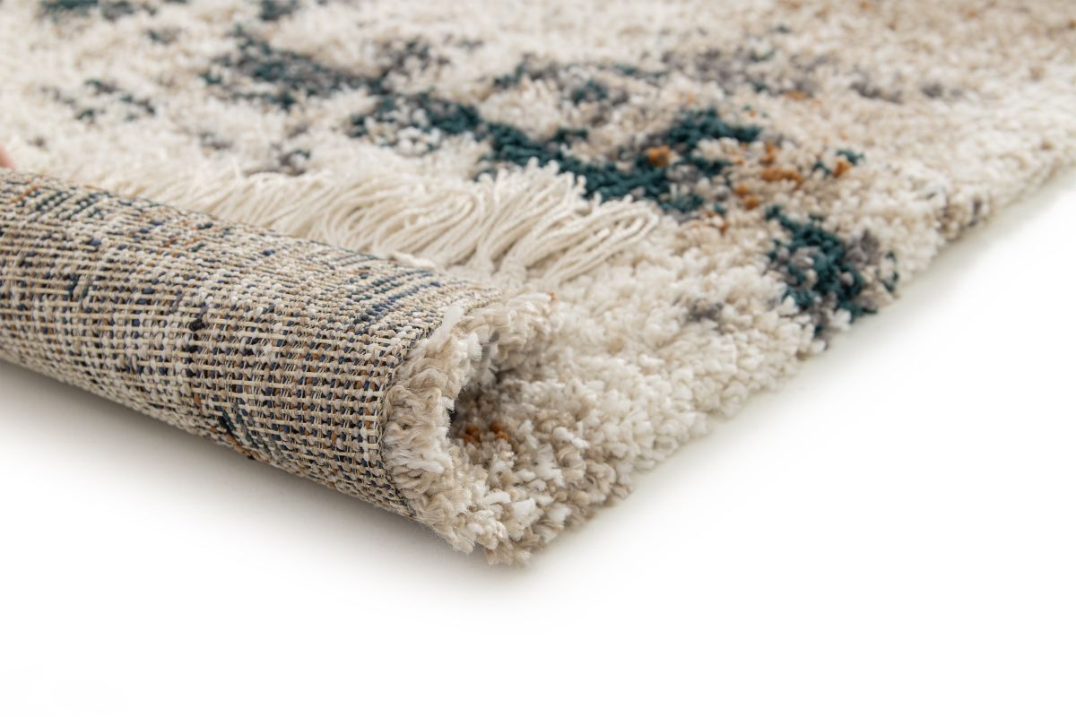 Webteppich Bedouin Creme-Blau-Grau 120 x 170 cm