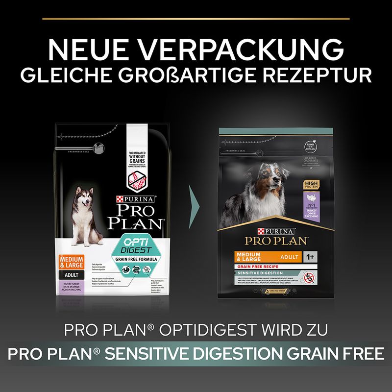 PRO PLAN Medium & Large Adult Sensitive Digestion Getreidefrei