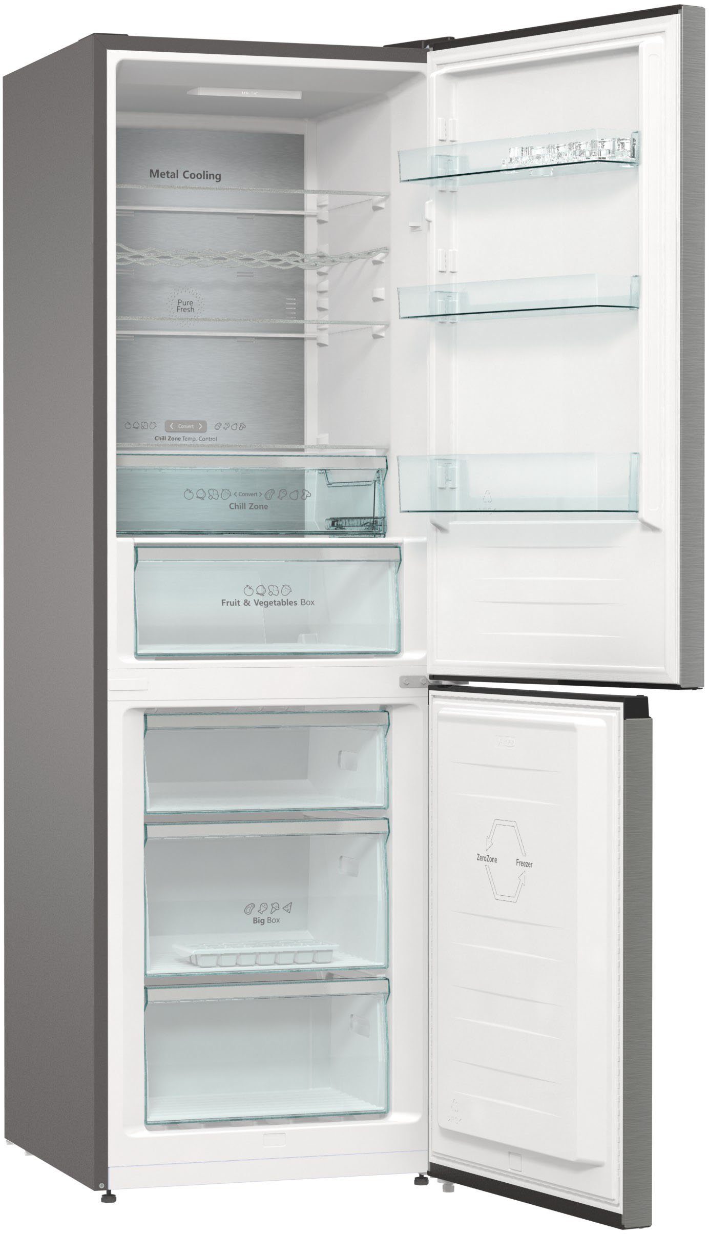 Hisense Kühl-/Gefrierkombination RB424N4CIC, 185 cm hoch, 60 cm breit