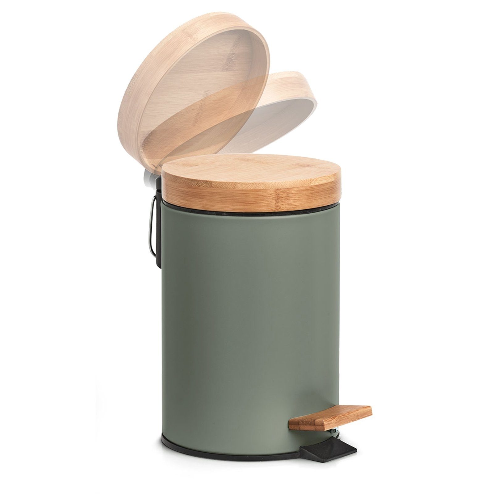 HTI-Living Kosmetikeimer WC Bürste und Kosmetikeimer Scandi Salbei