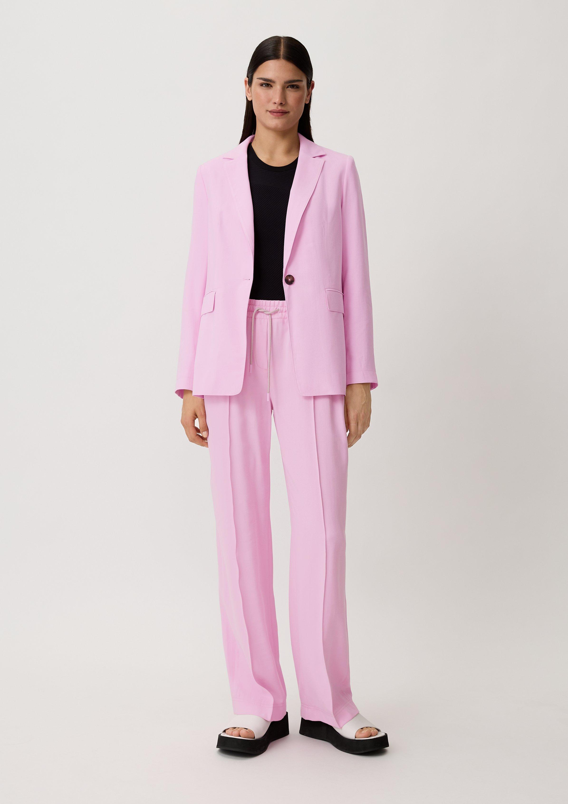 Blazer aus Viskosemix - rosa