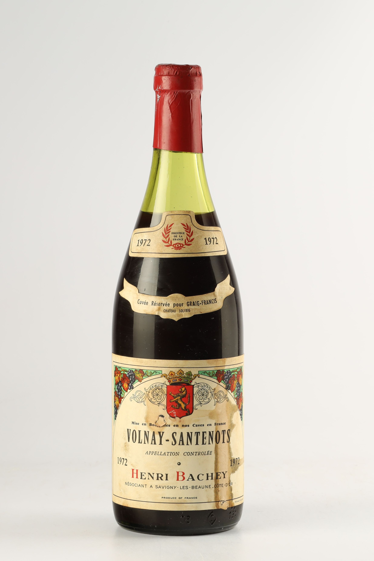Henri Bachey 1972, Volnay