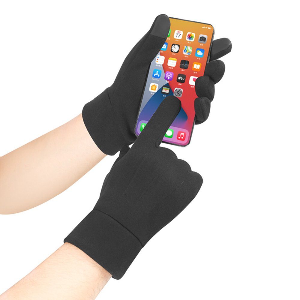 LAPA HOME Fleecehandschuhe Touchscreen Winter Fahrradhandschuhe Warm Sporthandschuhe Handschuhe (Paar) Winddicht Handschuhe für Outdoor Skifahren Radfahren