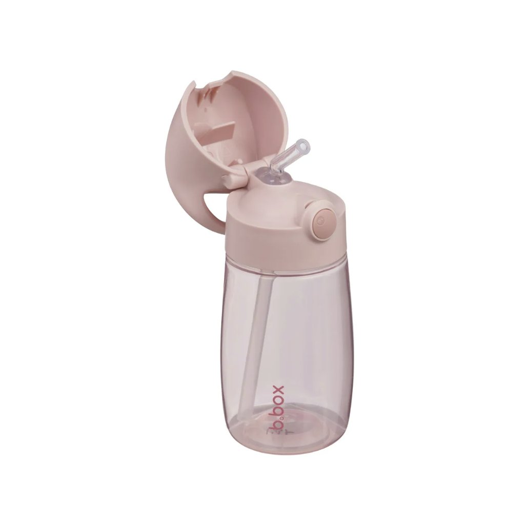 b.box Trinkflasche mit Strohhalm 380 ml – Blush Crush