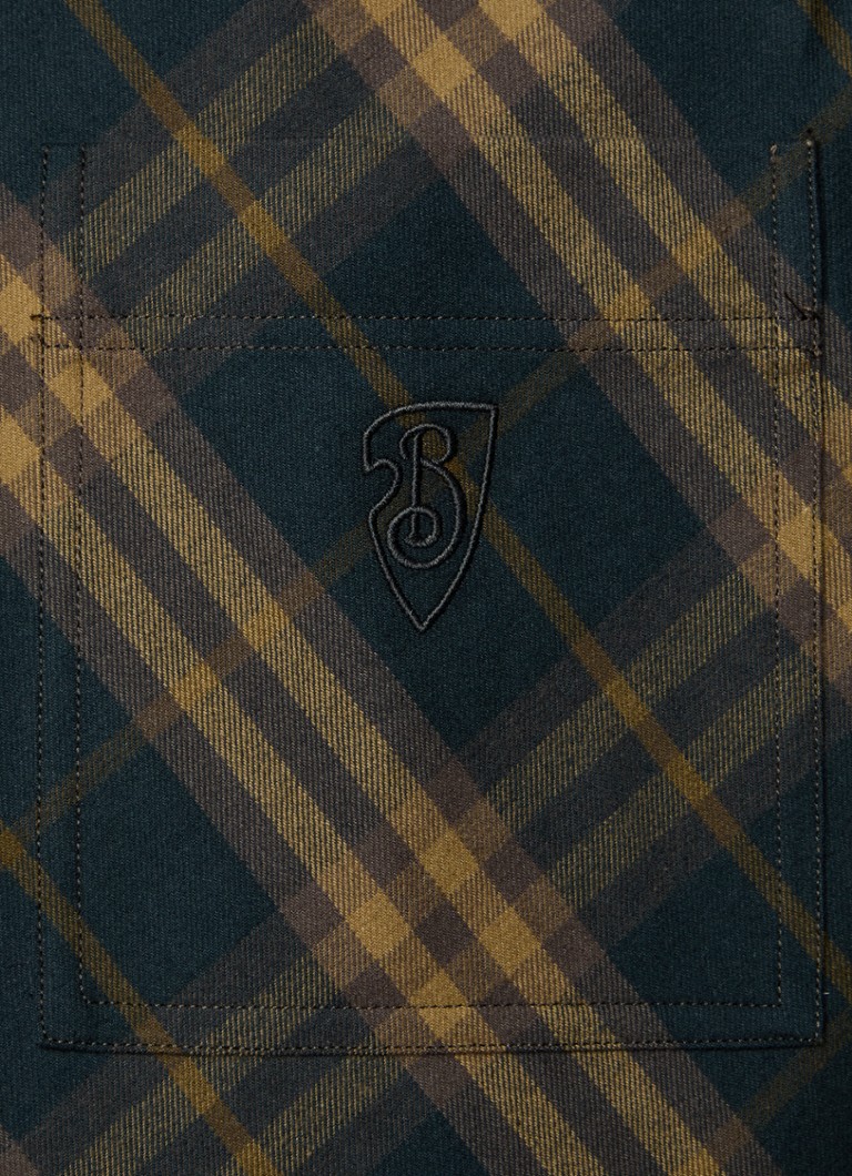 Cămașă Burberry în carouri cu buzunar la piept