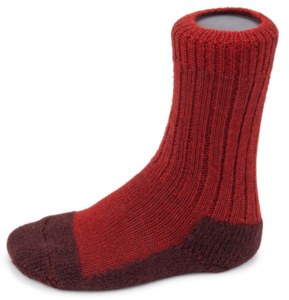 Hirsch Natur Kids ~ Trekking-Socke ~ mohn/andorra