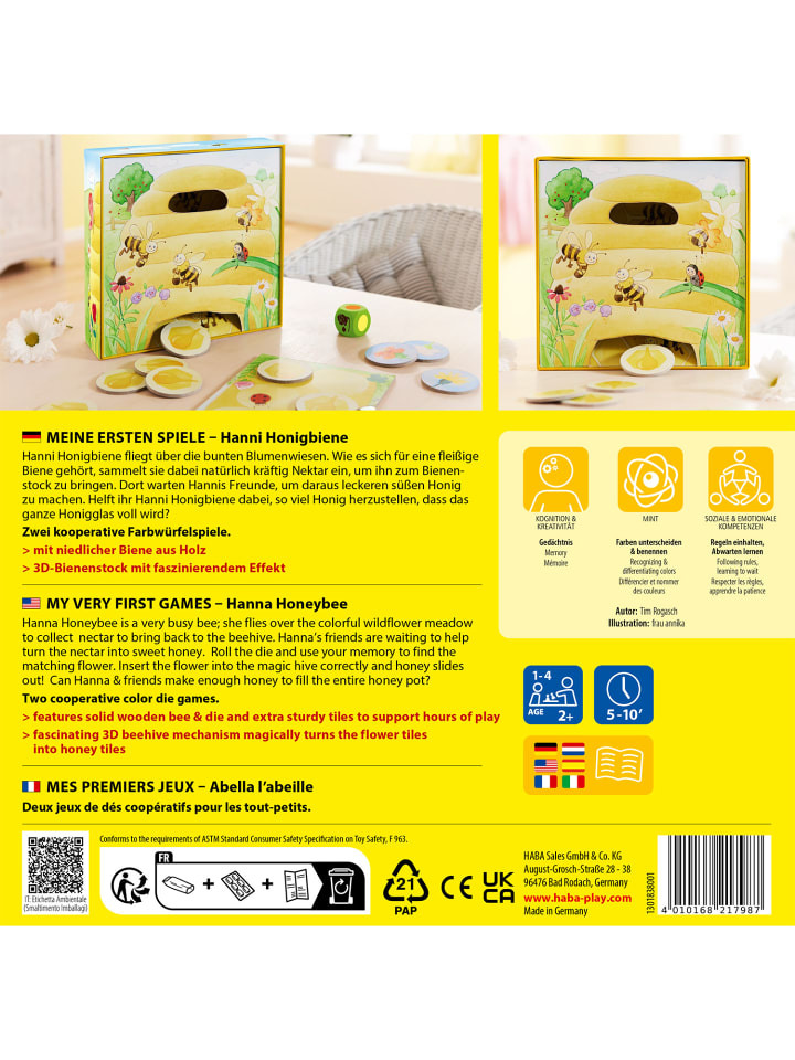 Haba Spiel Meine ersten Spiele in Hanni Honigbiene günstig kaufen onesize