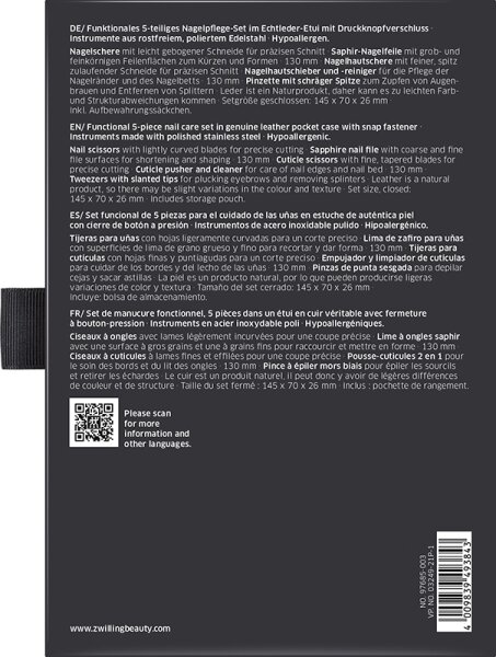 ZWILLING Beauty Classic Nagelpflege-Set - grey Maniküre-Set