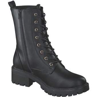 Charmosa Schnür Boots in schwarz