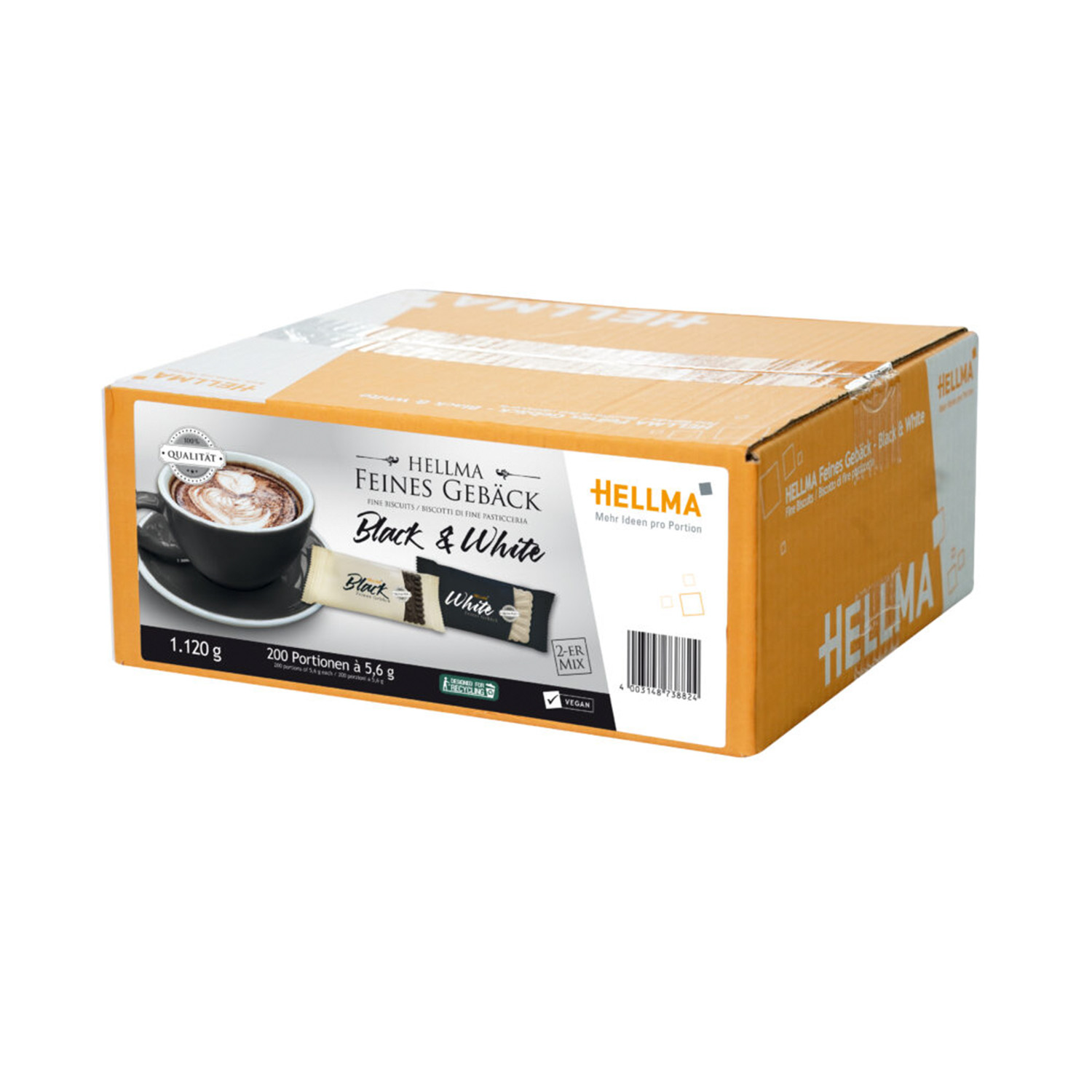Hellma Feines Gebäck Black & White 200x5,6g