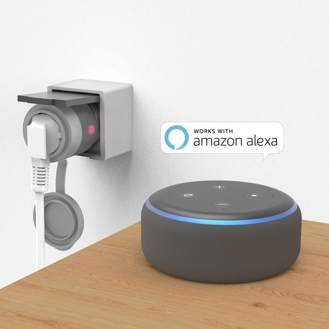 Hama Funksteckdose WLAN Steckdose Outdoor, App- u. Sprachsteuerung, ohne Hub, Garten, max. 2300 W