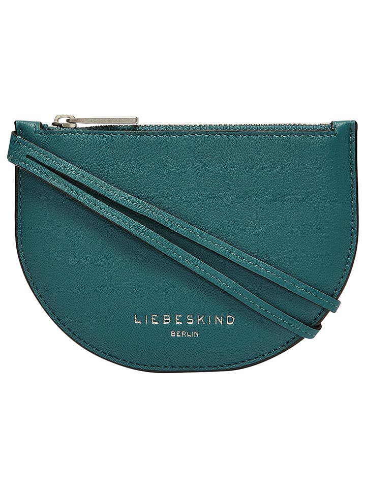 LIEBESKIND BERLIN Leder-Umhängetasche in Petrol - (B)14 x (H)10 x (T)1 cm günstig kaufen onesize