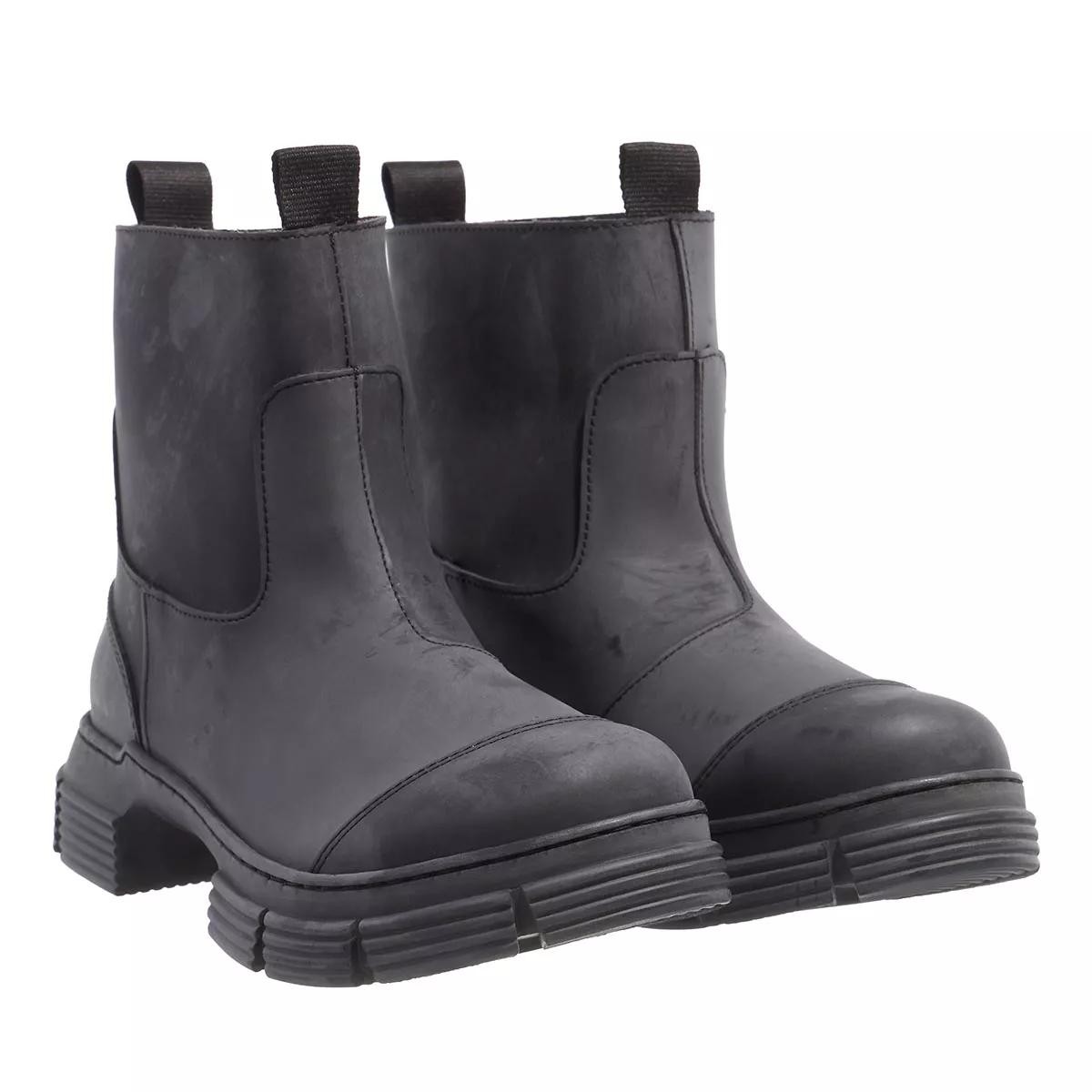 GANNI Stiefeletten schwarz Regenstiefel