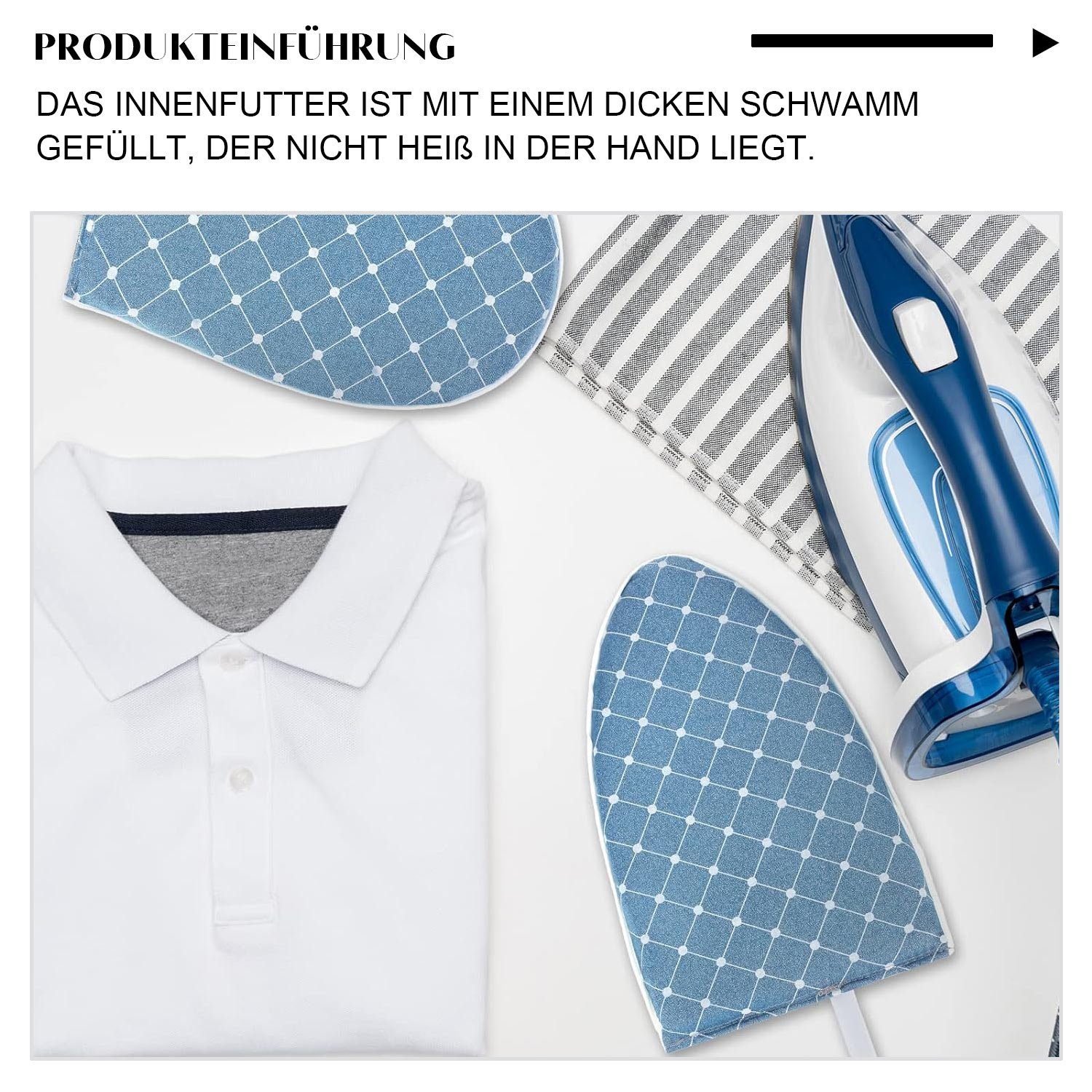 TOPMELON Bügelbrett Bügelmaschinenhandschuhe mit Fingerschlaufen, 2 Stück