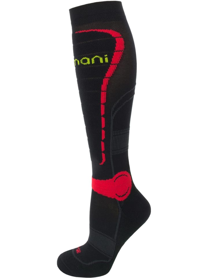 normani Sport-Kompressionskniestrümpfe Style in Schwarz/Rot günstig kaufen