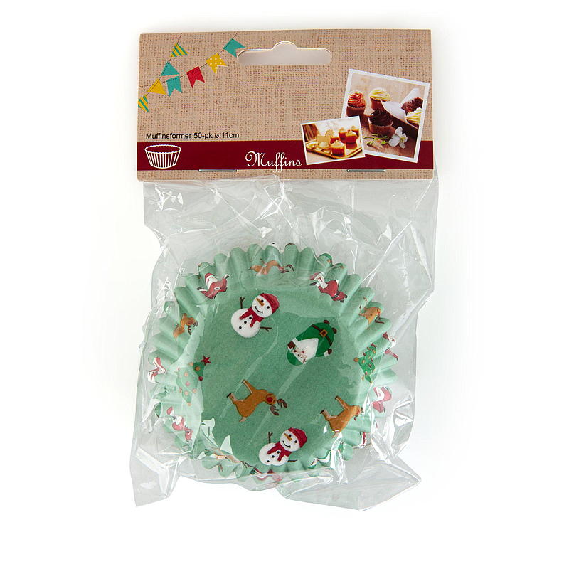 Cuisine Muffinsform 50-pk Med julemotiv