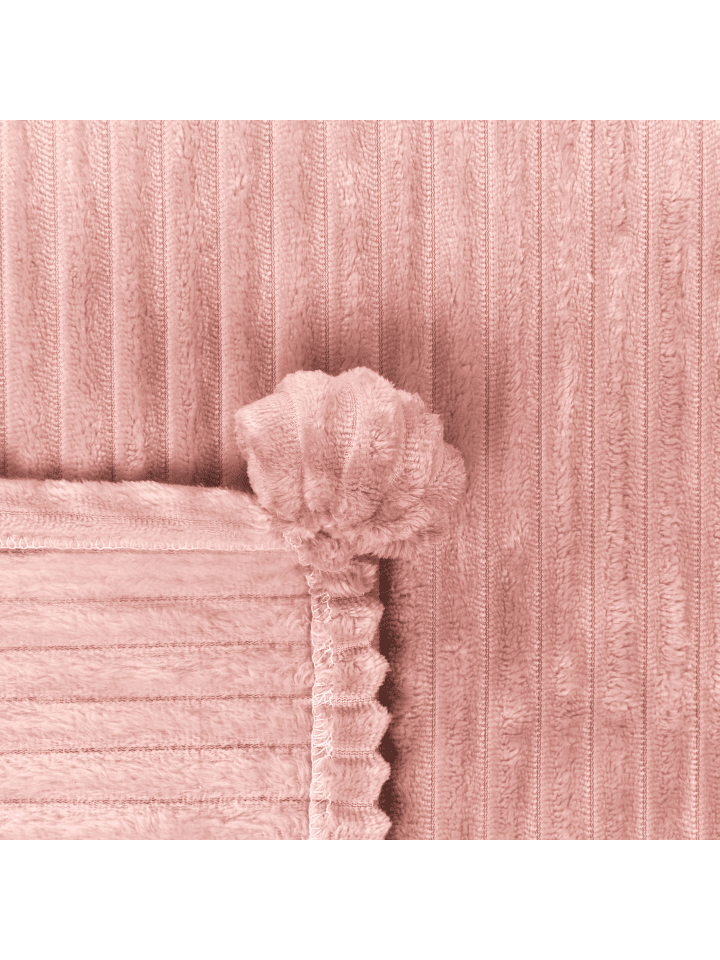 Beliani Kuscheldecke KAWERI in Rosa - (W) 150 x (H) 0.5 x (L) 200 cm günstig kaufen onesize