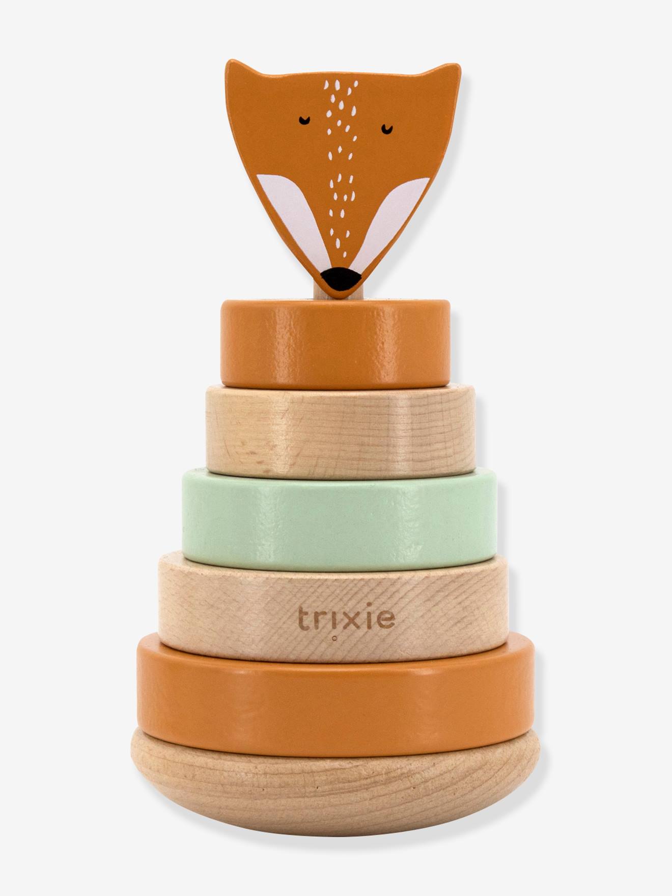 Trixie Baby Stapelturm TRIXIE aus Holz - gelb