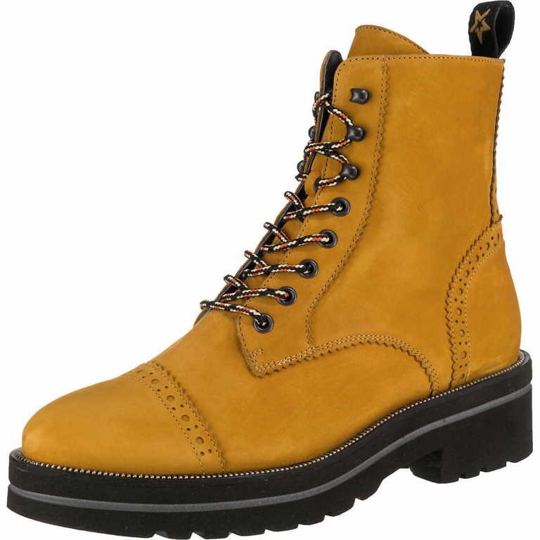 PAUL GREEN Schnür-Stiefeletten gelb