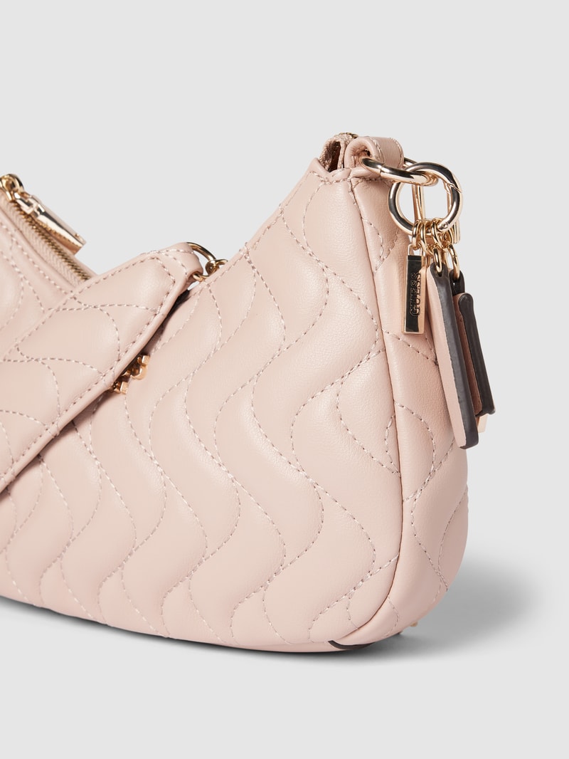 Handtasche mit Steppnähten Modell 'ECO' in altrosa