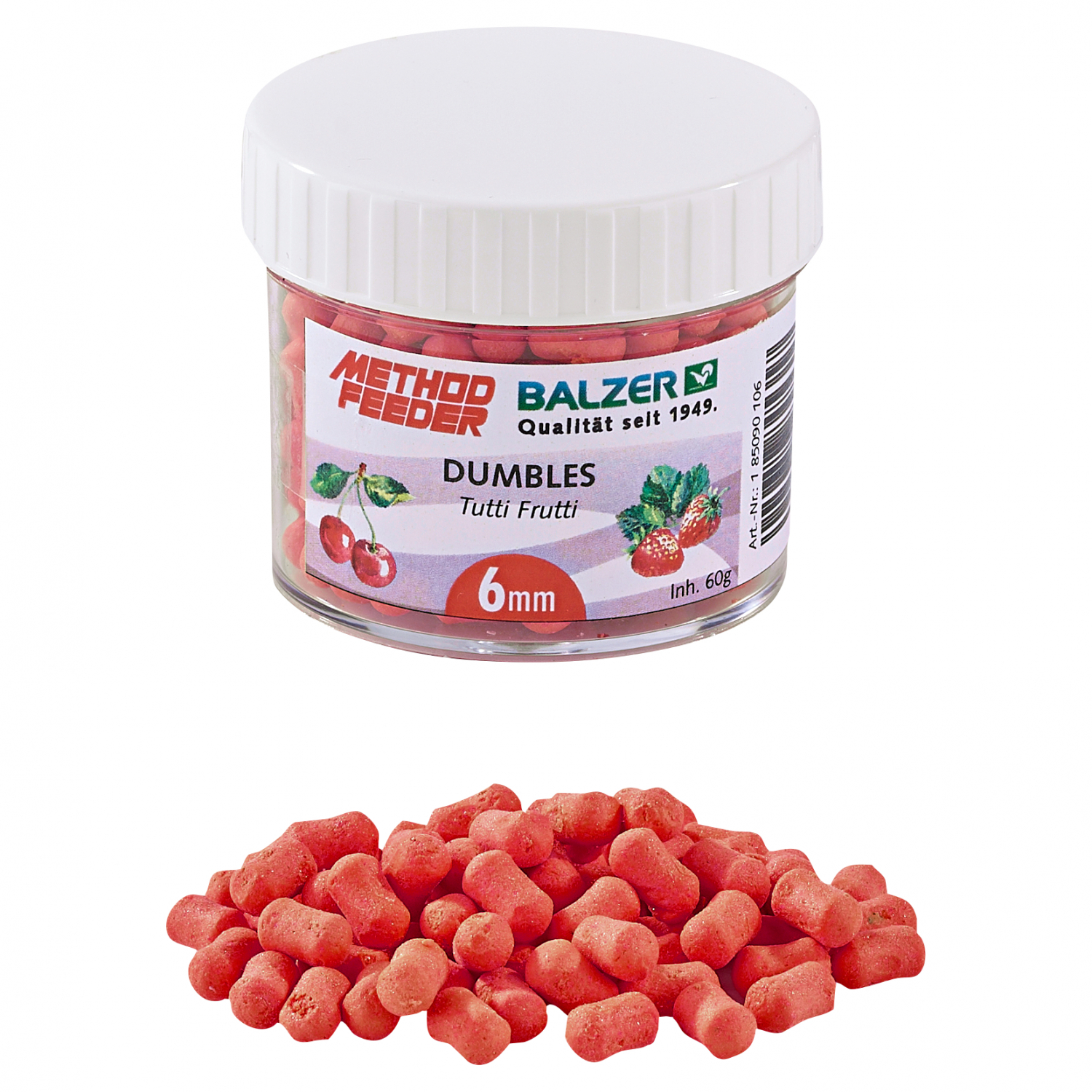 Balzer Method Feeder Dumbbells (rot, tutti-frutti)