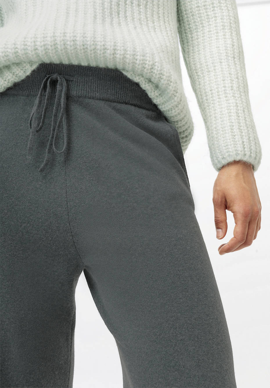 Strickhose aus Bio-Schurwolle mit Kaschmir